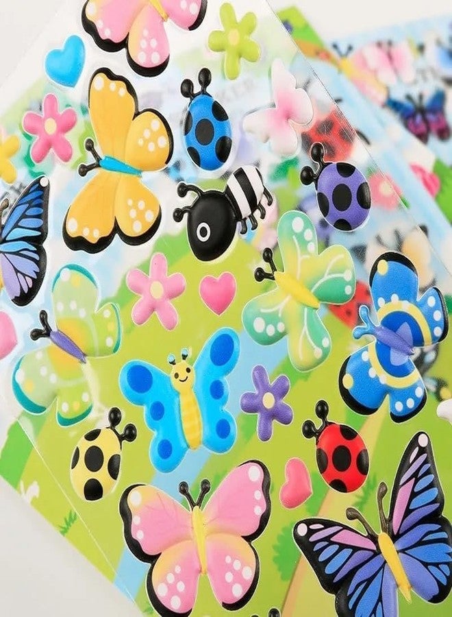 Dhaval Puffy Stickers for Kids - 3D Foam Stickers Cute Bird Butterfly Insect Designs for DIY Crafts - Image 4